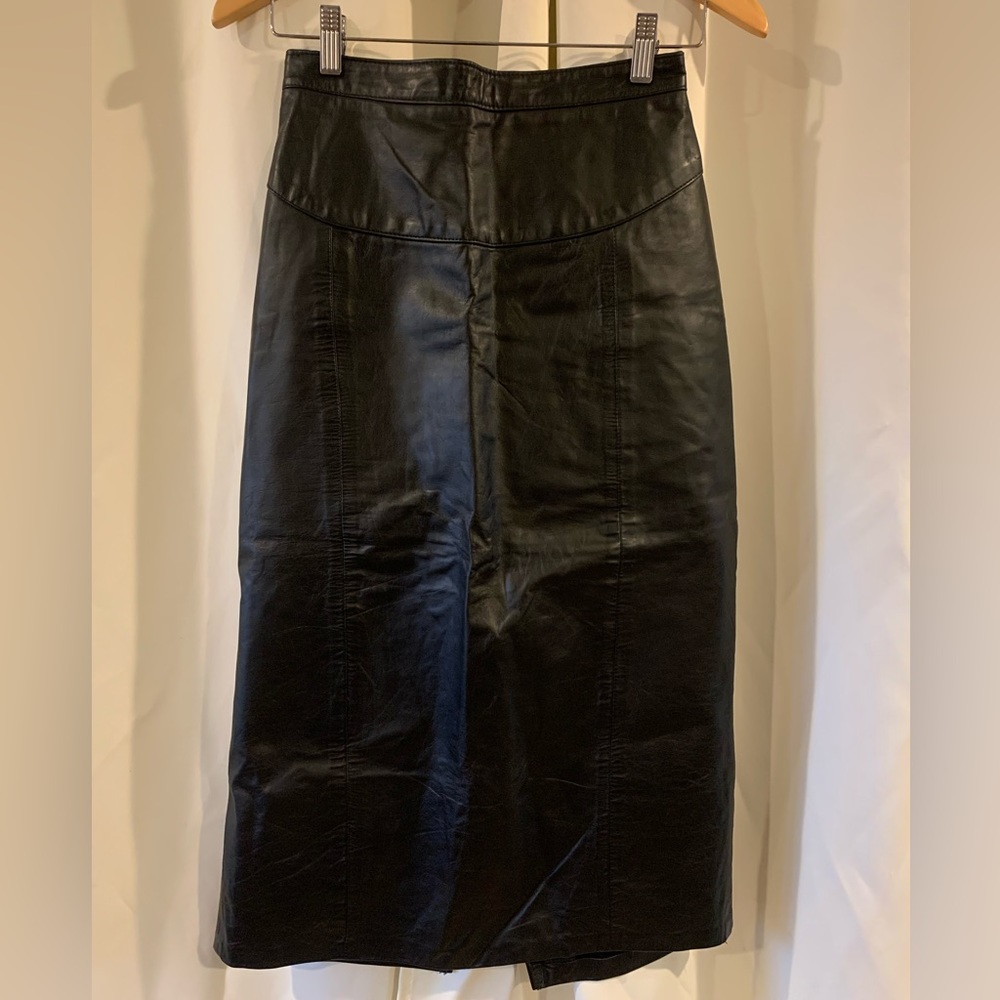Northside Fashions Ladies Genuine Leather Lined Skirt Sz 9